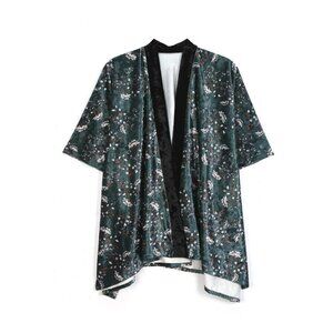 DIONA J FLOWER PRINT KIMONO